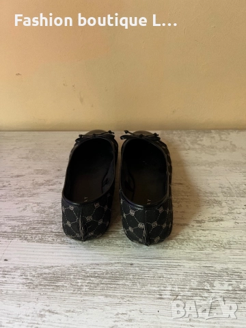 Черни пантофки тип балеринки 38 размер 🖤, снимка 4 - Сандали - 52332513