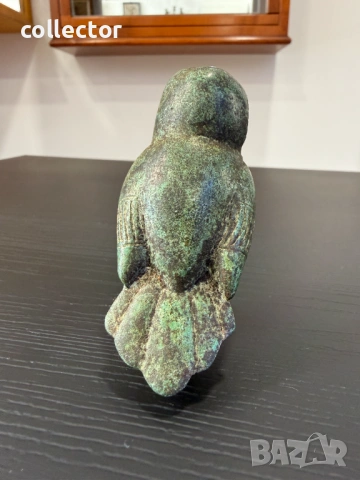 Бронзова статуетка на сова. №7920, снимка 3 - Колекции - 53697093