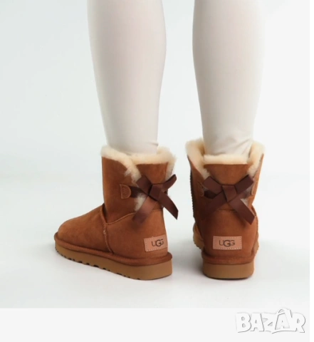 Ugg Апрески W Mini Bailey Bow II 1016501 номер 39 боти / ботуши, снимка 3 - Дамски боти - 53077416