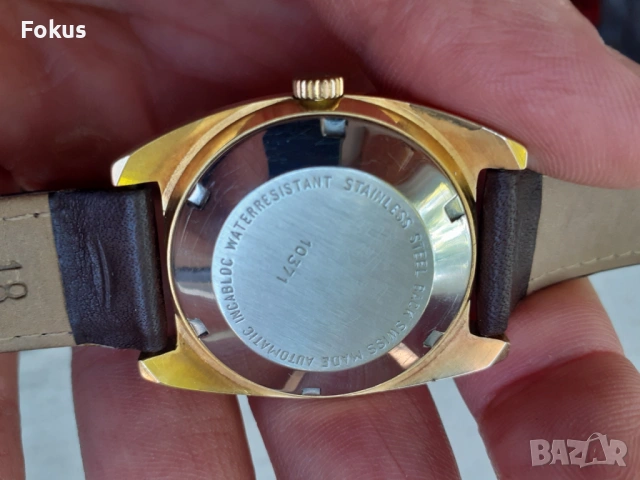 Мъжки часовник Candino 20 микрона позлата, снимка 5 - Антикварни и старинни предмети - 53408518