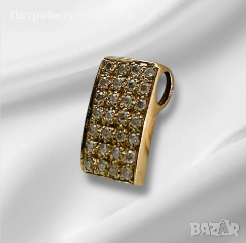 Златна висулка 14к, снимка 3 - Колиета, медальони, синджири - 53266242