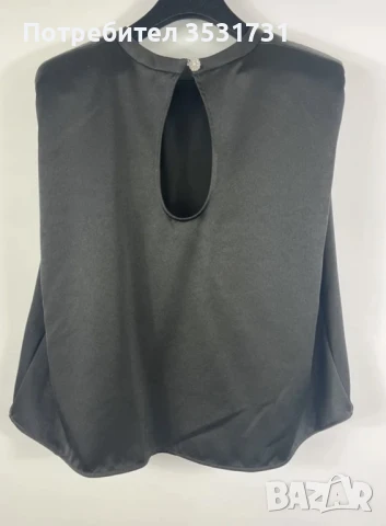 BA&SH черен елегантен топ без ръкави, снимка 3 - Корсети, бюстиета, топове - 50945776