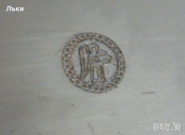 Калаена чиния за стена,гравиране,снимка,505 гр. , снимка 4 - Антикварни и старинни предмети - 54167543