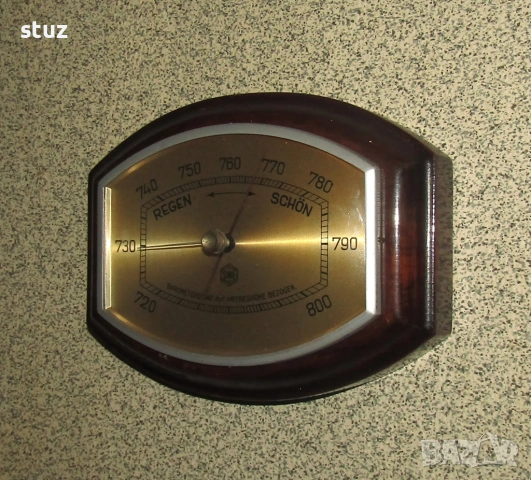 Антикварен немски стенен барометър Sundo, снимка 4 - Други - 53684646