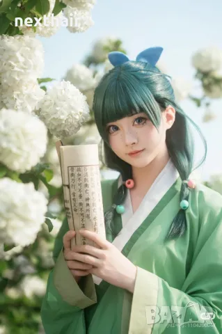 Аниме тъмно зелена перука Kusuriya no Hitorigoto - Maomao The Apothecary Diaries, снимка 7 - Аксесоари за коса - 50331641