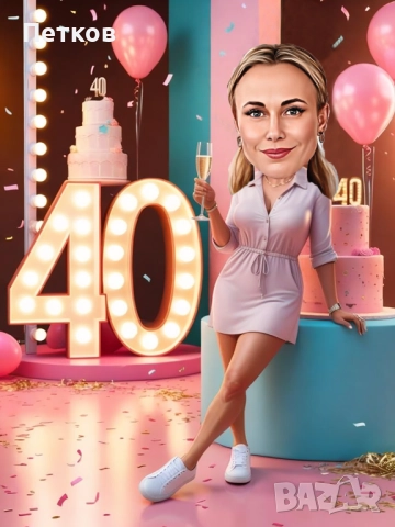 Карикатура по снимка! Уникален подарък за любим човек!, снимка 3 - Картини - 52379727