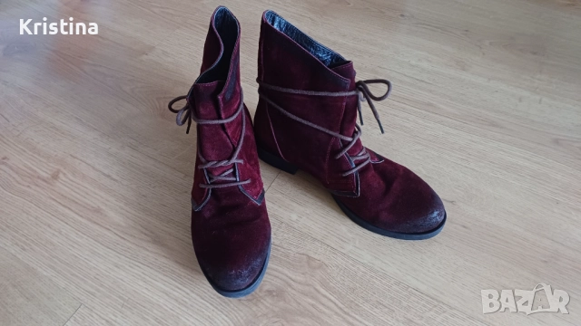 Нови боти от естествен велур, снимка 2 - Дамски боти - 52334921