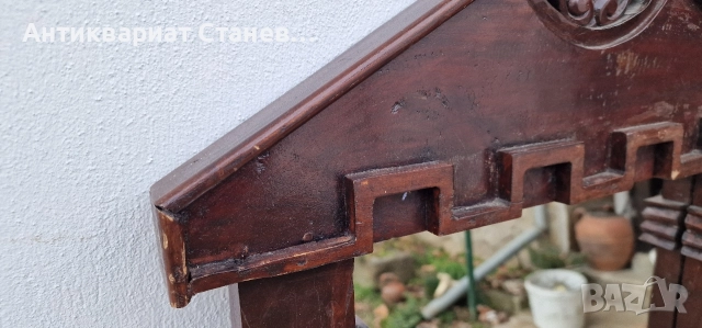 Антикварно дървено огледало , снимка 7 - Декорация за дома - 52842135