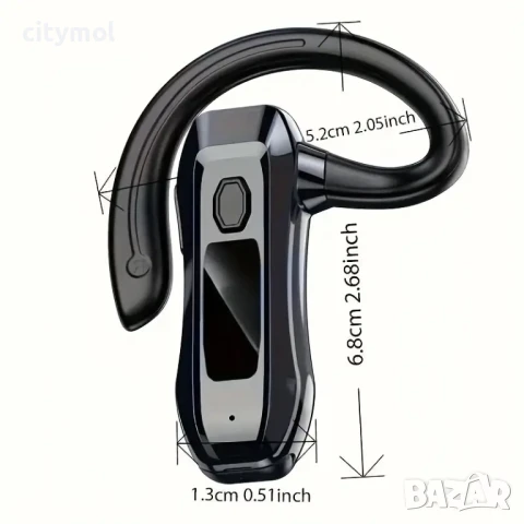 Bluetooth 5.2 Hands Free, функция за намаляване на шума, Type-C зареждане, снимка 3 - Bluetooth слушалки - 50983806