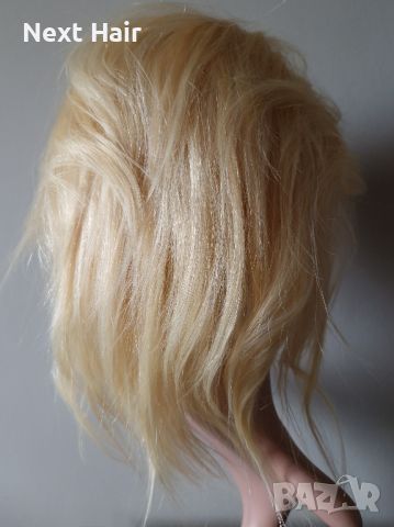 Руса лейс фронт перука естествена коса 35/40 см, снимка 8 - Аксесоари за коса - 45341942