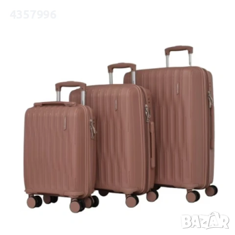 Комплект куфари, 3бр., 1033, Различни цветове , снимка 2 - Куфари - 53114697