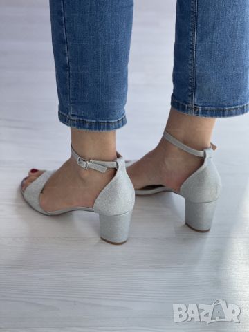 Стъпка в Стила: Стилни дамски сандали с ток за модерна жена, снимка 3 - Сандали - 45735239