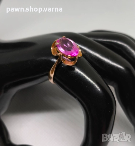 Стар златен пръстен – съветско злато, 583, снимка 5 - Пръстени - 51780892