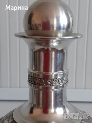 Комплект за ракия от калай Antik*Vintage  #108, снимка 2 - Антикварни и старинни предмети - 52397734