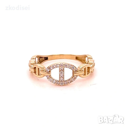 Златен дамски пръстен Tiffany 2,08гр. размер:55 14кр. проба:585 модел:36905-5