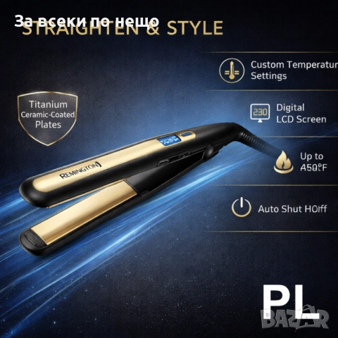 Преса за изправяне и къдрене Remington S6500 Sleek & Curl Код P2081 , снимка 3 - Преси за коса - 54035093