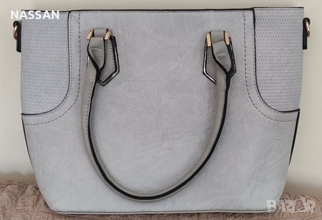 Нова сива дамска чанта , снимка 3 - Чанти - 45221571
