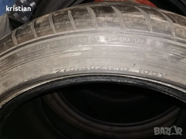 hankook 275/40/19 255/40/19, снимка 3 - Гуми и джанти - 47404144