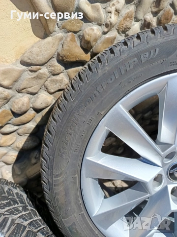 4 броя алуминиеви джанти 17" 5х112 Оригинални на Шкода, снимка 4 - Гуми и джанти - 54067367