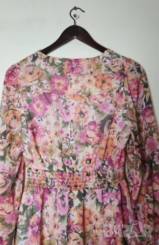 Макси рокля Amisu с цветочен принт, снимка 3 - Рокли - 54135873