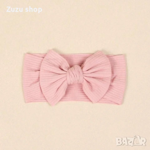 Комплект от 3 броя бебешки ленти за глава с панделка, снимка 6 - Комплекти за бебе - 50872867