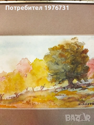 Картина акварел на художника живописец Христо Лозев , снимка 3 - Картини - 50878807