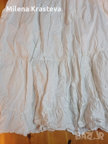 Бяла подплата за пола/рокля, снимка 3 - Поли - 53685301