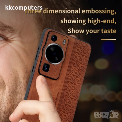 Huawei P60 / P60 Pro AZNS Удароустойчив Кожен Калъф и Протектор, снимка 3 - Калъфи, кейсове - 52582855