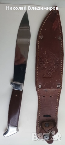 Нож Велико Търново стар като нов запазен , снимка 3 - Ловно оръжие - 52789289