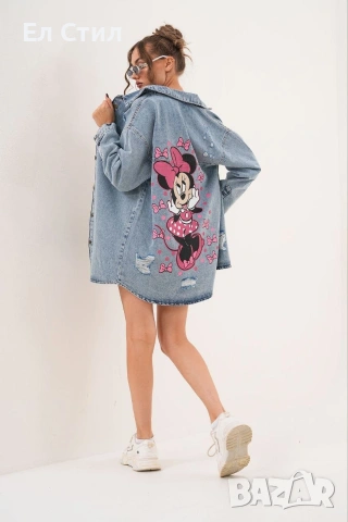 🩷Дамски дънкови ризи НА ЕДРО , снимка 6 - Ризи - 53633391