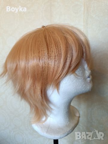 Нова косплей, къса руса перука, снимка 4 - Аксесоари за коса - 43475056