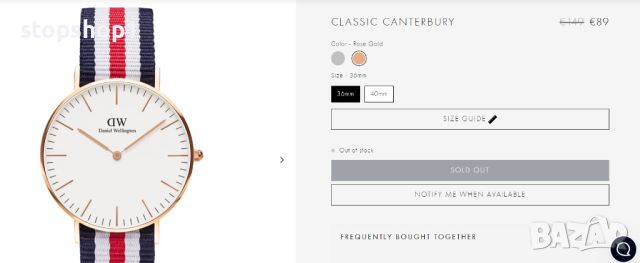 Daniel Wellington classic canterbury часовник , снимка 2 - Мъжки - 46658506