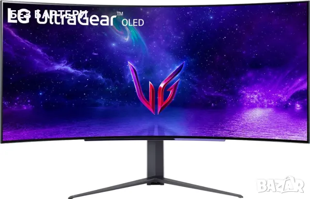 Монитор LG 45GR95QE-B 45" Ultragear OLED Curved Gaming Monitor, снимка 1 - Монитори - 47216957