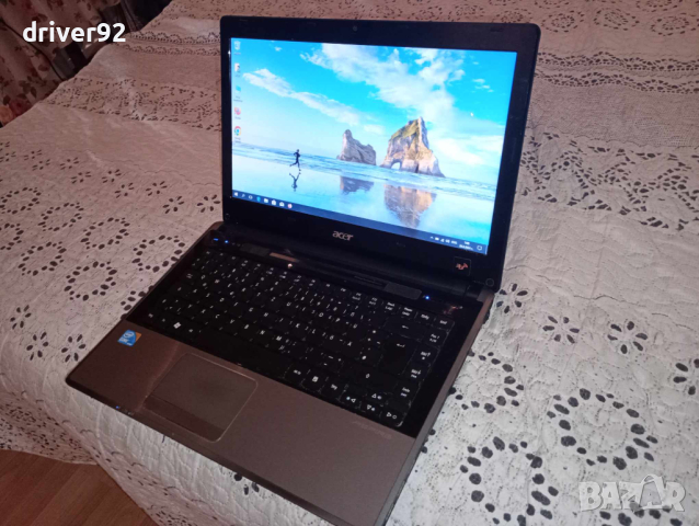 Acer Aspire 4820 14 инча екран 4 гб рам 500 гб хард с батерия 1 час, снимка 1 - Лаптопи за работа - 45001937