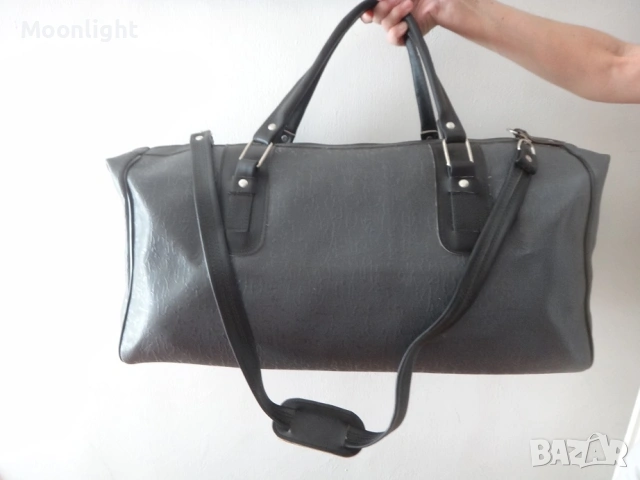 Антики - 2 големи ретро кожени сака / пътни чанти винтидж, снимка 16 - Антикварни и старинни предмети - 53232689