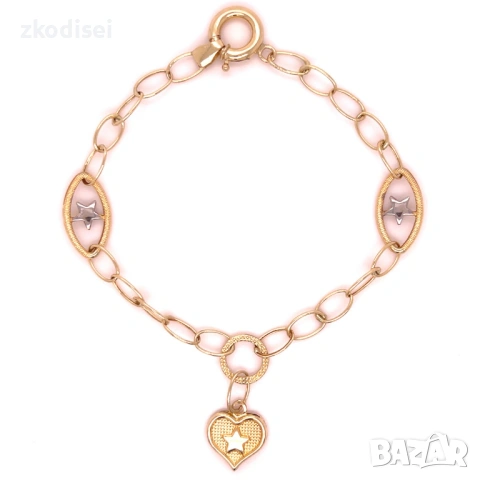 Златна дамска гривна 2,86гр. 19,0см. 14кр. проба:585 модел:38176-2