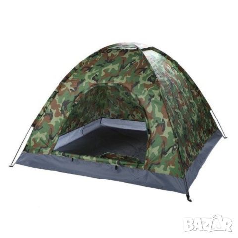 Камуфлажна, четириместна, водонепромокаема палатка 208 X 208см, снимка 3 - Палатки - 45280145
