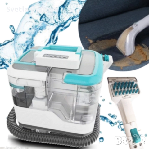Портативна прахосмукачка с пара – 2 в 1 мокро и сухо почистване на мебели, дивани и килими, 1700W, снимка 2 - Други стоки за дома - 52581512