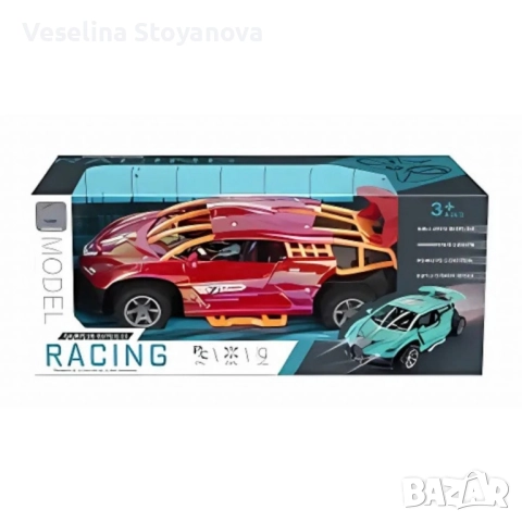 Дистанционно управляема кола с пушек ефект и автоматично отваряне на врати, снимка 3 - Коли, камиони, мотори, писти - 52733878