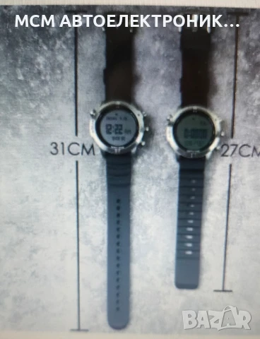 МНОГО ДЪЛГА ЧЕРНА ВОДОЛАЗНА ОРИГИНАЛНА СИЛИКОНОВА КАИШКА NORTH EDGE, снимка 12 - Каишки за часовници - 51358064