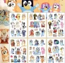 Блуи и Бинго Bluey and Bingo Tattoo татос татуировка временна детска татоси детски татоси татуси, снимка 3