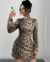 Дамска модерна рокля леопардов , снимка 9
