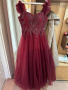 Бална червена рокля , снимка 1 - Рокли - 45035412