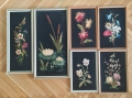 Картини с бродирани цветя -6 бр. комплект, снимка 13