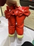 Червени дамски ботуши с панделки - 38ми номер, снимка 1