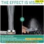 Слушалка за душ с перка и 3D ефект на водата - КОД 3729, снимка 12