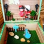 Уникална дървена кутия-макет "Fairy garden" с вътрешна декорация сюжет, снимка 5