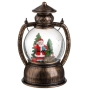 Коледен фенер със снежни топки, LED музикален дизайн с Дядо Коледа, снимка 2