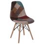 Трапезен стол с Пачуърк дамаска в кафяви цветове, снимка 1 - Столове - 45344898