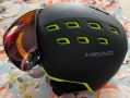 HEAD RADAR BLACK / LIME каска с визьор за ски / сноуборд  XL = № 60-63, снимка 2